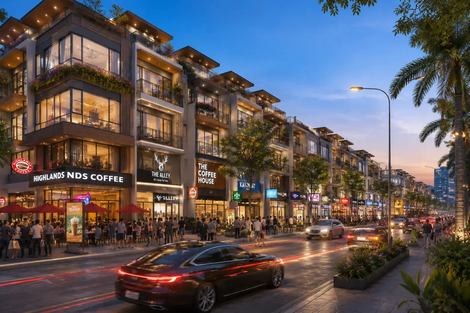 Dãy shophouse Vinhomes Olympic